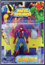 Spider-Man (Battle Ravaged) from Marvel - Super Heroes - Series 7 manufactured by Toy Biz [Front]
