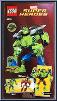 Hulk from Marvel Super Heroes - Build-a-Figures manufactured by Lego [Back]