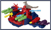 Spider-Man (with Skycrawler) from Marvel Super Hero Mashers - Vehicles manufactured by Hasbro [Loose]