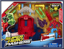 Spider-Man (with Skycrawler) from Marvel Super Hero Mashers - Vehicles manufactured by Hasbro [Front]
