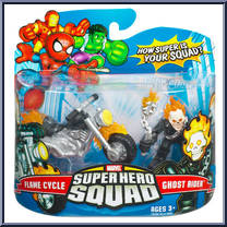 Flame Cycle & Ghost Rider from Marvel Super Hero Squad - Series  8 manufactured by Hasbro [Front]