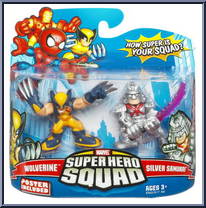 Wolverine & Silver Samurai from Marvel Super Hero Squad - Series 16 manufactured by Hasbro [Front]