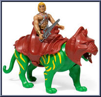 He-Man and Battle Cat from Masters of the Universe - Basic Series manufactured by Super7 [Loose]