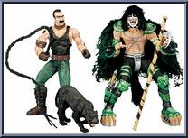 Peter Criss (with Animal Wrangler) from McFarlane's Music - KISS - Series 2 - Psycho Circus manufactured by McFarlane [Loose]