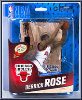 Derrick Rose (White Uniform) from McFarlane's Sports Picks - NBA - Series 24 manufactured by McFarlane [Front]