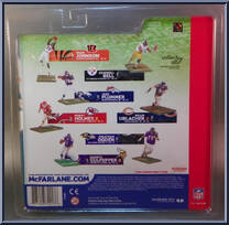 Junior Seau from McFarlane's Sports Picks - NFL - Series  9 manufactured by McFarlane [Back]