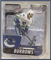 Alex Burrows (White Uniform) from McFarlane's Sports Picks - NHL - Series 29 manufactured by McFarlane [Front]