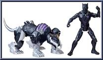 Black Panther & Sabre Claw from Mech Strike - Mechasaurs - Deluxe manufactured by Hasbro [Loose]
