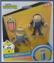 Otto & Gru from Minions - Rise of Gru - Imaginext manufactured by Fisher-Price [Front]