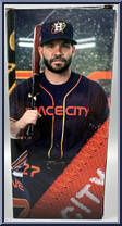 Jose Altuve (Space City) (Houston Astros) from MLB - Stadium Giveaways - Bobbleheads manufactured by Unknown [Back]