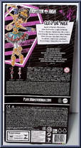 Cleo de Nile from Monster High - Ballerina Ghouls manufactured by Mattel [Back]