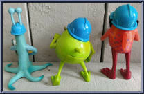Mike Wazowski, Frungus & Ray from Monsters, Inc - Basic Series manufactured by Hasbro [Loose]