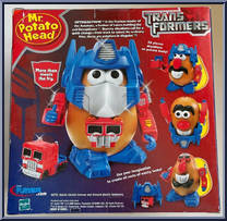 Optimash Prime from Mr. Potato Head - Transformers manufactured by Hasbro [Back]