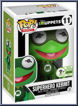 Superhero Kermit from Muppets - Pop! Vinyl Figures manufactured by Funko [Front]