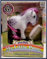 Blue Belle from My Little Pony - 35th Anniversary - Original 1983 Collection manufactured by Bridge Direct [Front]