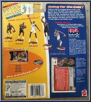 Kevin Garnett from NBA Superstars - USA 2000 manufactured by Mattel [Back]
