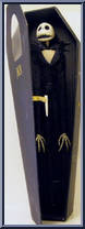 Jack Skellington (Black Coffin) (Open Smile) from Nightmare Before Christmas - 16" Coffins manufactured by Jun Planning [Loose]