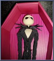 Jack Skellington (Pink Hot Coffin) (Frown) from Nightmare Before Christmas - 16" Coffins manufactured by Jun Planning [Loose]