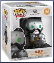B.O.B. (Deluxe) (Silver) from Overwatch - Pop! Vinyl Figures manufactured by Funko [Front]