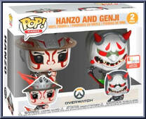 Hanzo and Genji from Overwatch - Pop! Sets manufactured by Funko [Front]