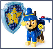 Chase from Paw Patrol - Great Snow Rescue - Wal-Mart manufactured by Spinmaster [Loose]