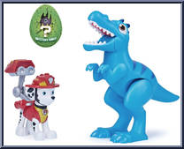 Marshall and Velociraptor from Paw Patrol - Dino Rescue manufactured by Spinmaster [Loose]