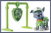 Rocky from Paw Patrol - Pull Back Pups manufactured by Spinmaster [Loose]