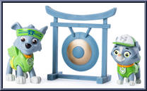 Rocky and Kitty from Paw Patrol - Pup-Fu manufactured by Spinmaster [Loose]
