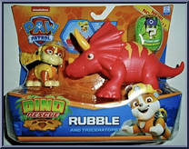 Rubble and Triceratops from Paw Patrol - Dino Rescue manufactured by Spinmaster [Front]