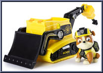 Rubble's Mission Bulldozer from Paw Patrol - Mission Paw Vehicles manufactured by Spinmaster [Loose]