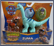 Zuma and Brontosaurus from Paw Patrol - Dino Rescue manufactured by Spinmaster [Front]