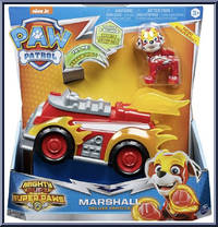 Marshall from Paw Patrol - Mighty Pups Super Paws - Deluxe Vehicles manufactured by Spinmaster [Front]