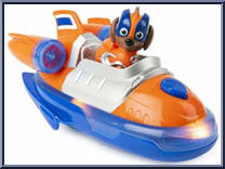 Zuma from Paw Patrol - Mighty Pups Super Paws - Deluxe Vehicles manufactured by Spinmaster [Loose]