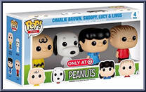 Charlie Brown / Snoopy / Lucy / Linus from Peanuts - Pop! Minis manufactured by Funko [Front]