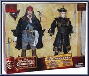 Pirate Attack 2-Pack (Jack & Elizabeth Swann) from Pirates of the Caribbean - At World's End - 12" Scale manufactured by Zizzle [Front]