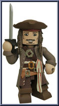 Jack Sparrow from Pirates of the Caribbean - Dead Men Tell No Tales - Vinimates manufactured by Diamond Select [Loose]