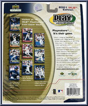 Cal Ripken Jr. (Gray Jersey) from Play Makers - MLB - 2001 manufactured by Upper Deck [Back]