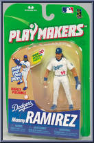 Manny Ramirez (Fielding) from Playmakers - MLB - Series 1 manufactured by McFarlane [Front]