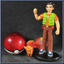 Vulpix and Trainer Brock Action Figure