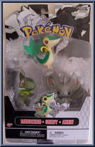 Minccino / Snivy / Axew from Pokemon - Black & White - 3-Packs manufactured by Jakks Pacific [Front]