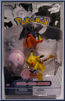 Munna / Tepig / Pikachu from Pokemon - Black & White - 3-Packs manufactured by Jakks Pacific [Front]