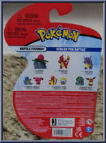 Pikachu / Bulbasaur from Pokemon - Battle Figure Packs manufactured by Jazwares [Back]