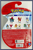 Pikachu / Charmander from Pokemon - Battle Figure Packs manufactured by Jazwares [Back]