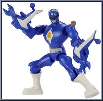Mighty Morphin Blue Ranger from Power Rangers Dino Super Charge - Mixx N Morph manufactured by Bandai [Loose]