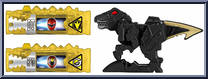 Velociraptor from Power Rangers Dino Super Charge - Dino Charger Power Pack - Series 3 manufactured by Bandai [Loose]