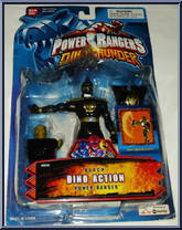 Black Dino Action Power Ranger from Power Rangers Dino Thunder - Basic Series manufactured by Bandai [Front]