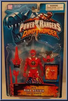 Red Dino Action Power Ranger from Power Rangers Dino Thunder - Basic Series manufactured by Bandai [Front]