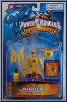 Yellow Dino Action Power Ranger from Power Rangers Dino Thunder - Basic Series manufactured by Bandai [Front]