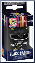 Black Ranger (30th Anniversary) from Power Rangers - Pop! Keychains manufactured by Funko [Front]