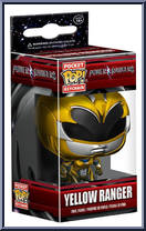 Yellow Ranger from Power Rangers - Pop! Keychains manufactured by Funko [Front]